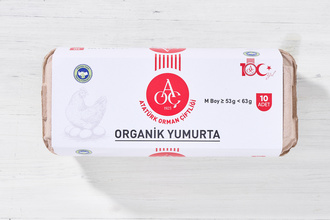 Atatürk Orman Çiftliği Organik Yumurta 10'lu (M Boy, 53-63 g)