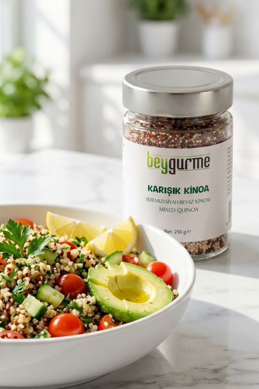 Beygurme Karışık Kinoa (kırmızı-siyah-beyaz kinoa) 250gr