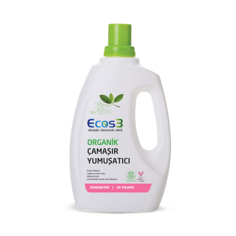 Ecos3 Organik Çamaşır Yumuşatıcı 750 ml | 30 Yıkama
