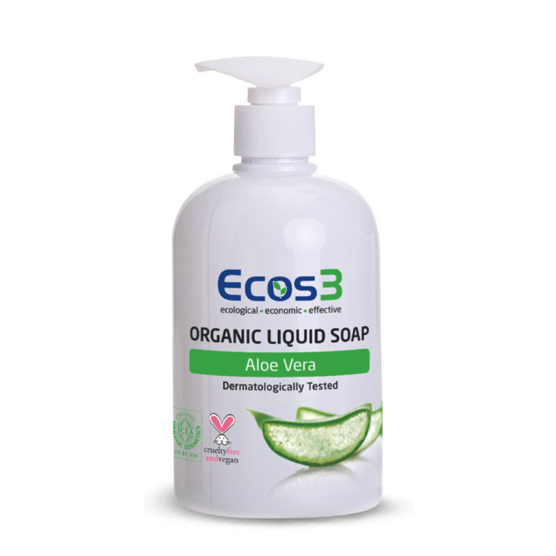 Ecos3 Organik Sıvı Sabun Aloe Vera 500 ml