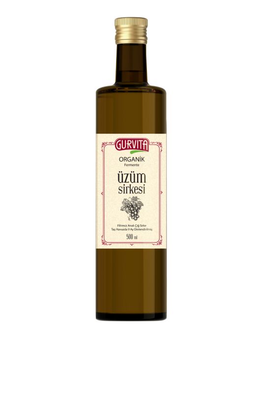 Gurvita Organik Üzüm Sirkesi 500 Ml
