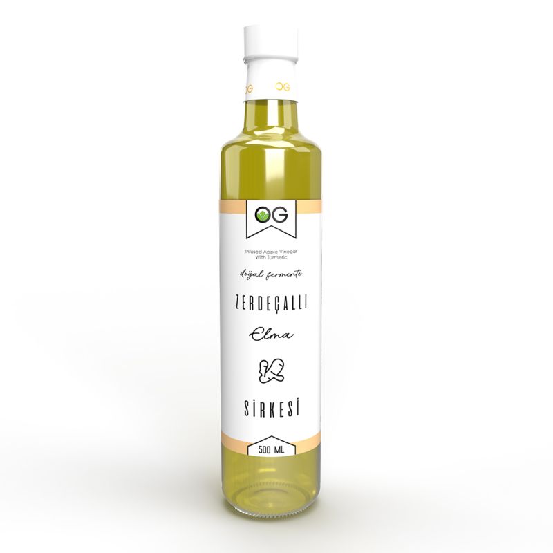 OG natural Zerdeçallı Elma Sirkesi 500 Ml