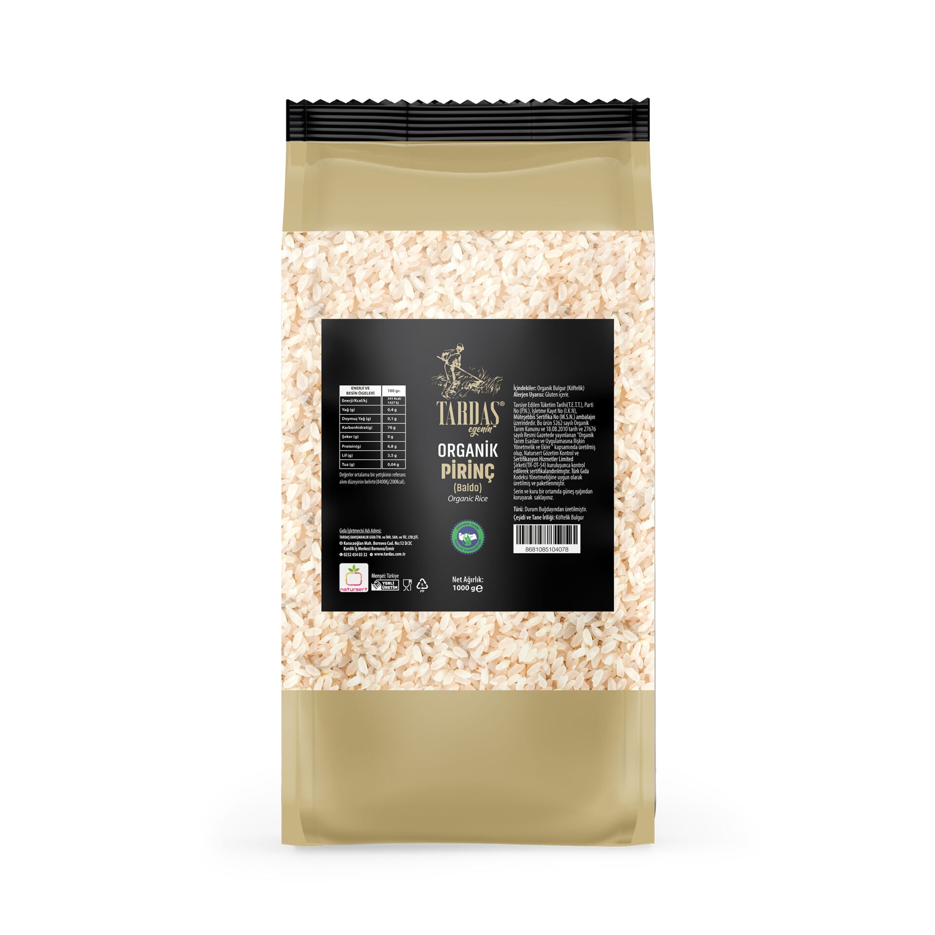 Organik Baldo Pirinç 500 gr