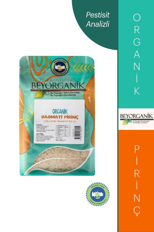 Organik Basmati Pirinç 500gr