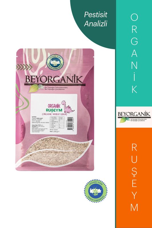Organik Buğday Ruşeymi 250gr +8ay (Pestisit ve Aflatoksin Analizli)