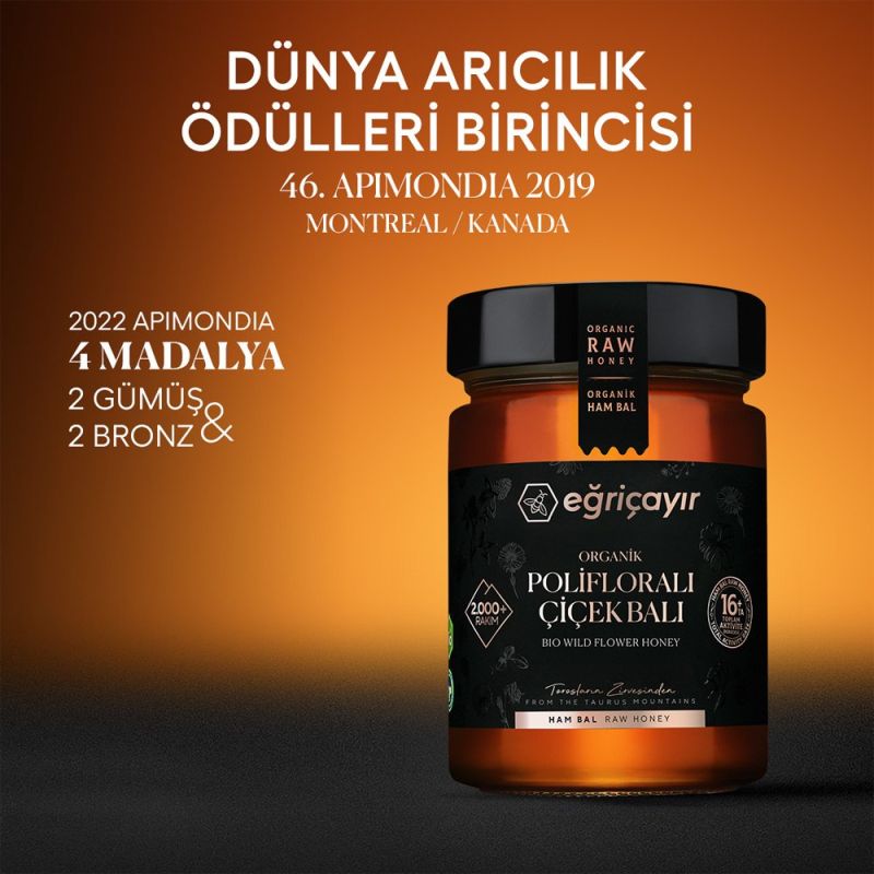 Organik Çok Çiçek Bal Polifloralı TA16+ 450g