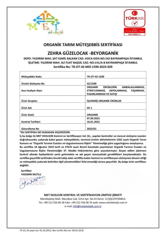 Organik Pirinç Baldo 2,5kg