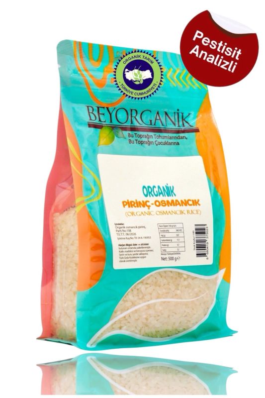 Organik Pirinç Osmancık 500gr (Pestisit ve Aflatoksin Analizli)