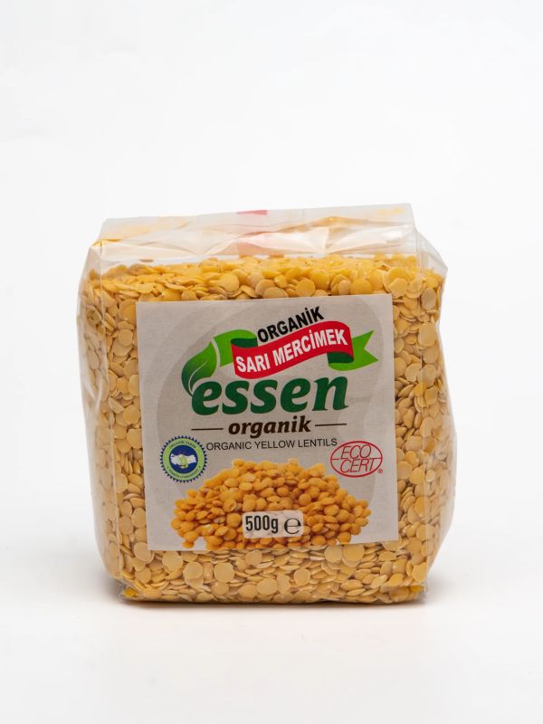 Organik Sarı Mercimek 500 Gr
