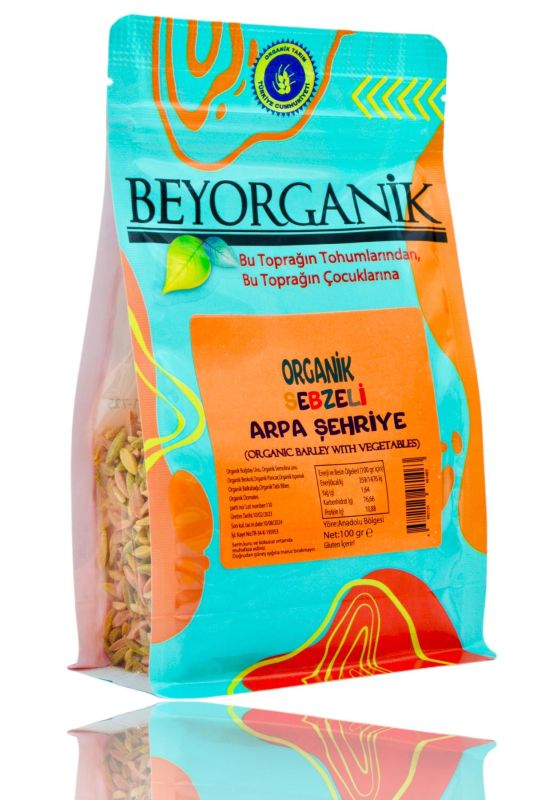 Organik Sebzeli Arpa Şehriye %25 100gr