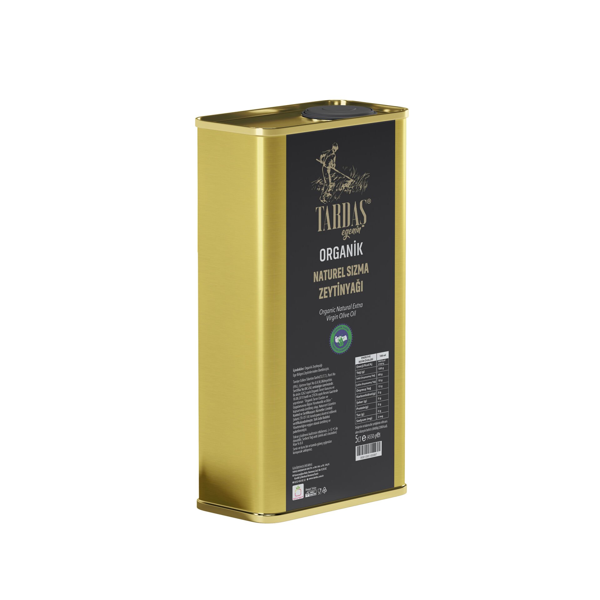 Organik Sertifikalı Sızma Zeytinyağı 3 X ( ) 5 lt