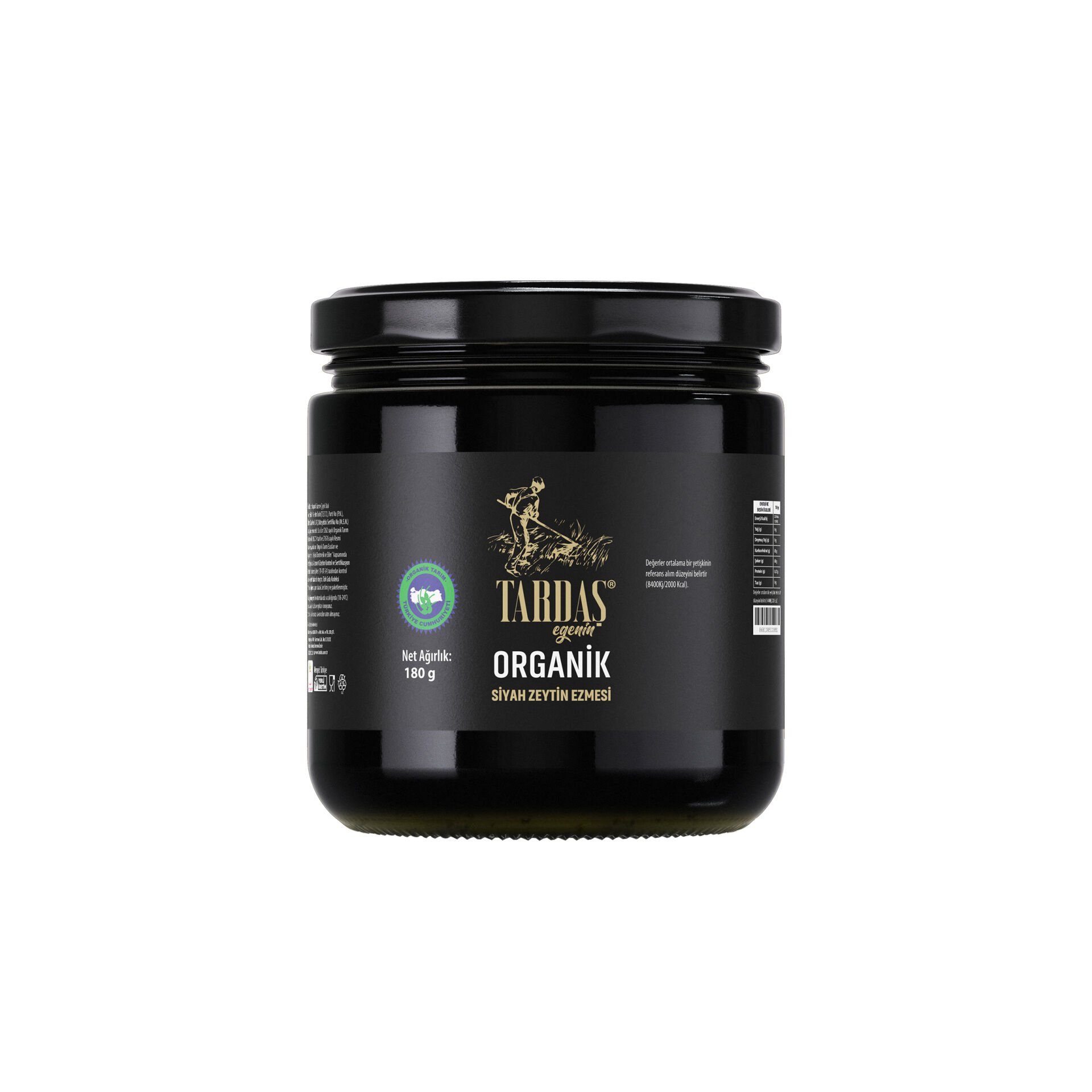 Organik Siyah Zeytin Ezmesi 195 gr