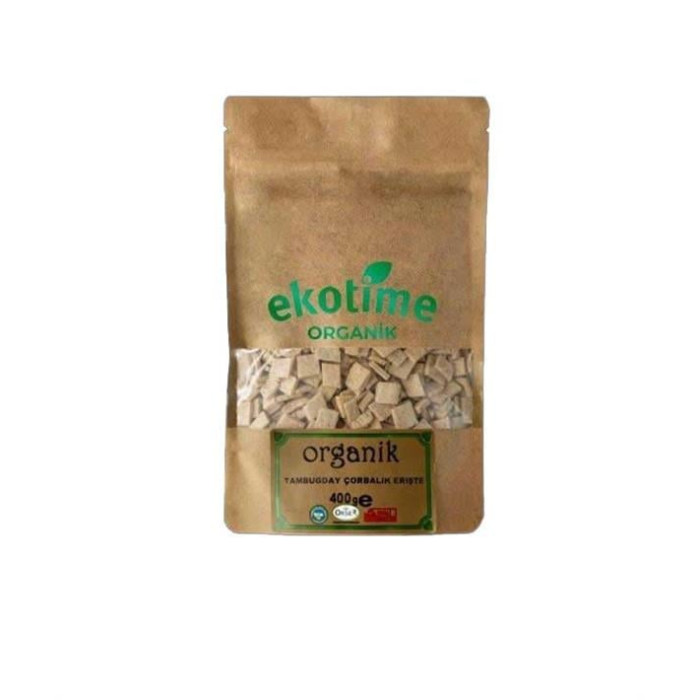 Organik Tam Buğday Çorbalık Erişte 400 gr