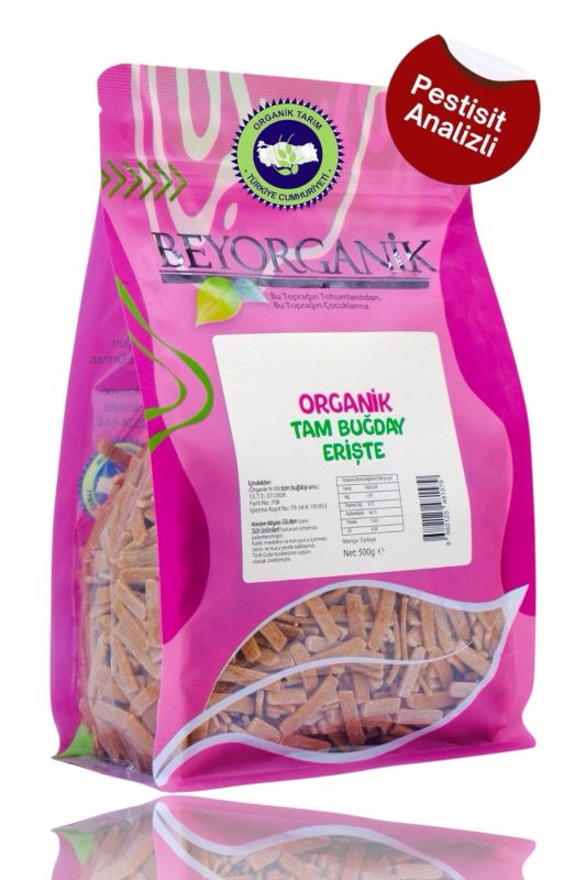 Organik Tam Buğday Erişte 500gr