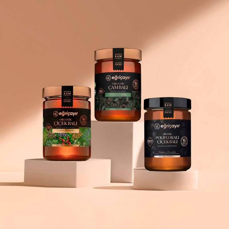 Polifloralı Bal + Çiçek Balı + Çam Balı 3 x 850g