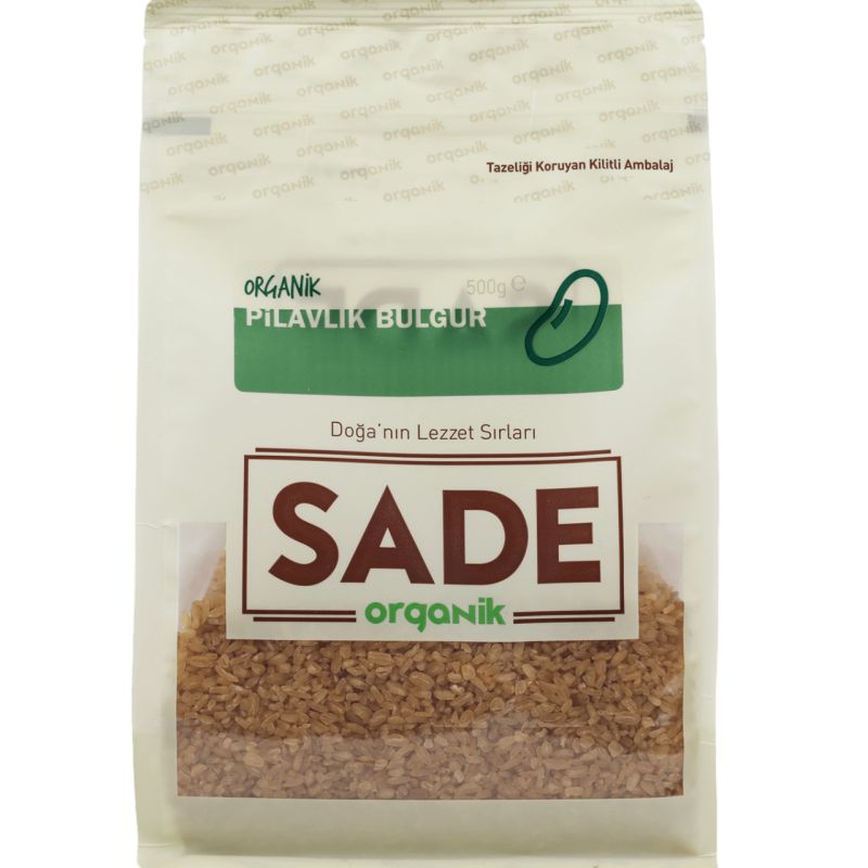 Sade Organik Pilavlık Bulgur 500 Gr